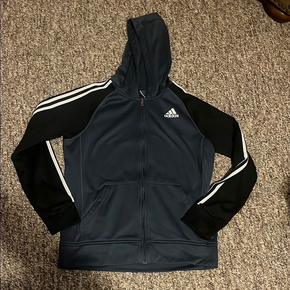 Adidas Navy and Black Hoodie